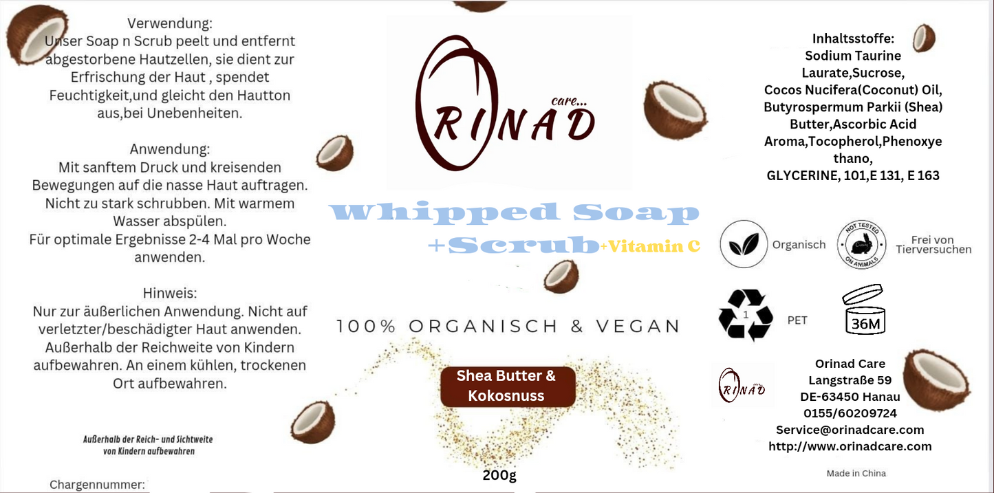 Whipped Soap + Scrub mit Vit-E